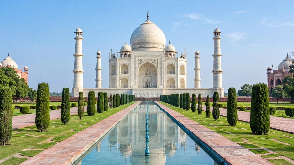 Taj Mahal in Agra, where SolarSky provides solar installation services