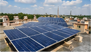 Business Rooftop Solar system on a rooftop